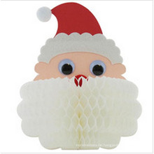 2015 Honeycomb Christmas Paper Dekorationen Bienenwabe Santa Display